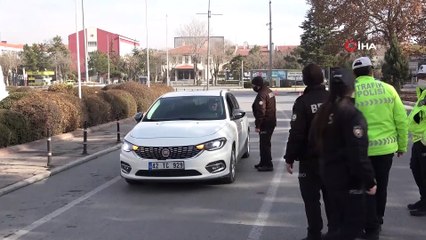 Konya’da yeni yılın ilk gününde yollar boş kaldı