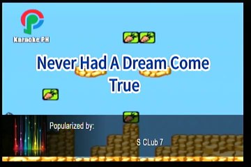 S Club 7 Never Had A Dream Come True Karaoke