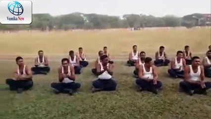 নিরাপত্তা বাহিনীর শীতকালীন মহড়ার ফাঁকে একটু বিনোদন _ ভূমিকা নিউজ