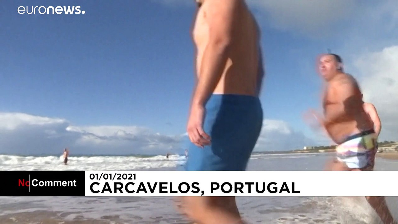 Portugal: zum jahresbeginn ab in den atlantik