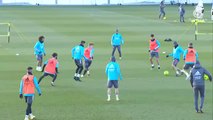 Primer entrenamiento del Real Madrid en 2021 y último antes de recibir al Celta de Vigo