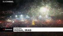 Fuegos artificiales en Mosul para despedir otro año realmente difícil