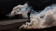 إصابة فلسطينيين بالاختناق خلال مواجهات مع جنود الاحتلال بالضفة الغربية