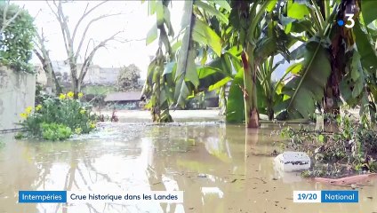 Landes : des crues historiques dans le département