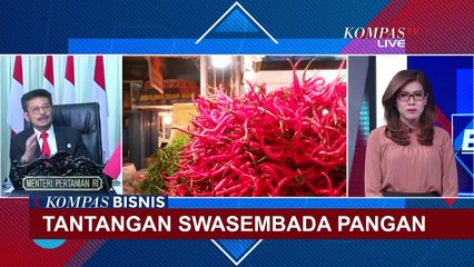 Ini Penjelasan Menteri Pertanian Terkait Tantangan dan Kondisi Sektor Pangan di Indonesia