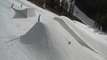 Guy Lands Smoothly After Launching Off Of Snow Ramp