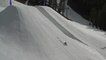Guy Crashes Into Snow While Landing On Snowy Slope