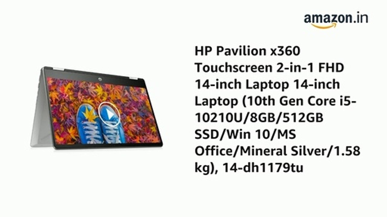 HP pavilion x360 touch screen  8GB RAM 512GB SSD windows 10 pc laptop