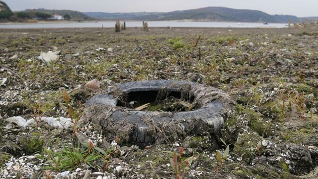 Terkos gölünde korkutan görüntü