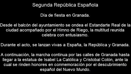 Así se celebraba la Toma de Granada en la II República
