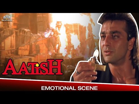 Sanjay Dutt Set Fire in Godown | Aatish (1994) | Sanjay Dutt | Aditya Pancholi | Shakti Kapoor | Bollywood Movie Scene