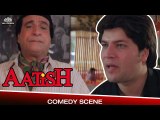 Aditya Pancholi Making Fun Of Kader Khan | Aatish (1994) | Aditya Pancholi | Sanjay Dutt | Kader Khan | Bollywood Movie Scene