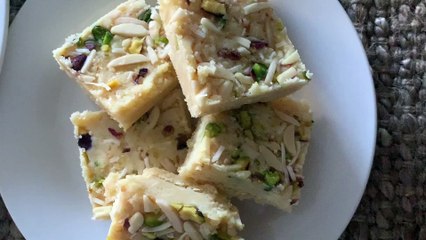 Homemade milk powder burfi recipe by dine at Home...