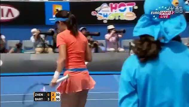 TENNIS Marion Bartoli VS Jie Zheng Australian Open 2012