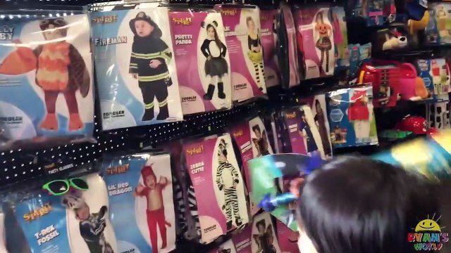 Ryan Shopping for Halloween Costumes to Trick or Treat!!!