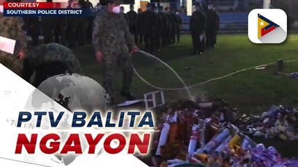 Halos P500K na paputok, sinira ng mga pulis