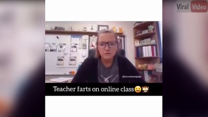 TEACHER FARTS AT ONLINE LECTURE