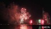New Year Fireworks from Black Palace Beach Dubai | Burj Al Arab & Atlantis Fireworks ❤