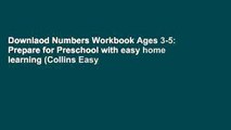 Downlaod Numbers Workbook Ages 3-5: Prepare for Preschool with easy home learning (Collins Easy