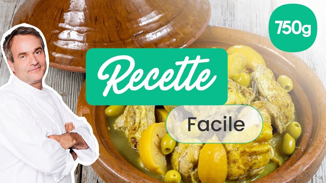 Recette facile : tajine de poulet et citron confit - 750g