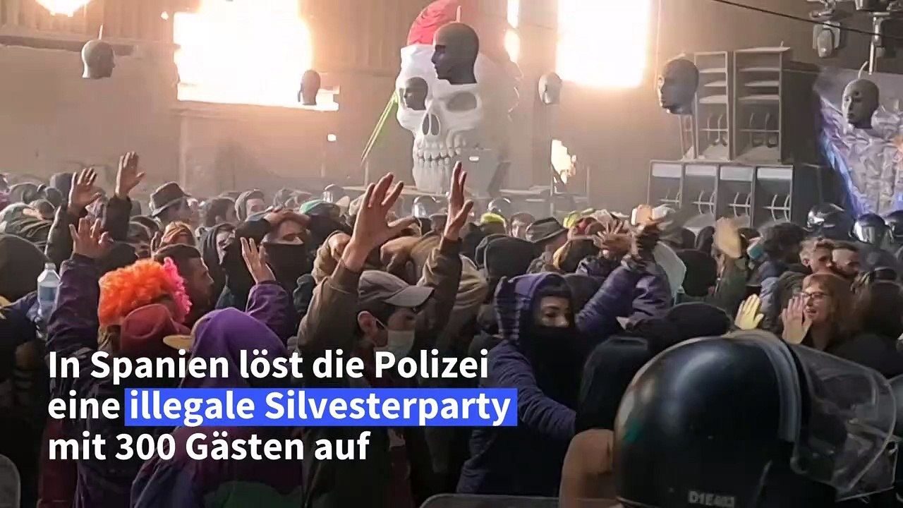 Illegale Silvesterparty bei Barcelona aufgelöst