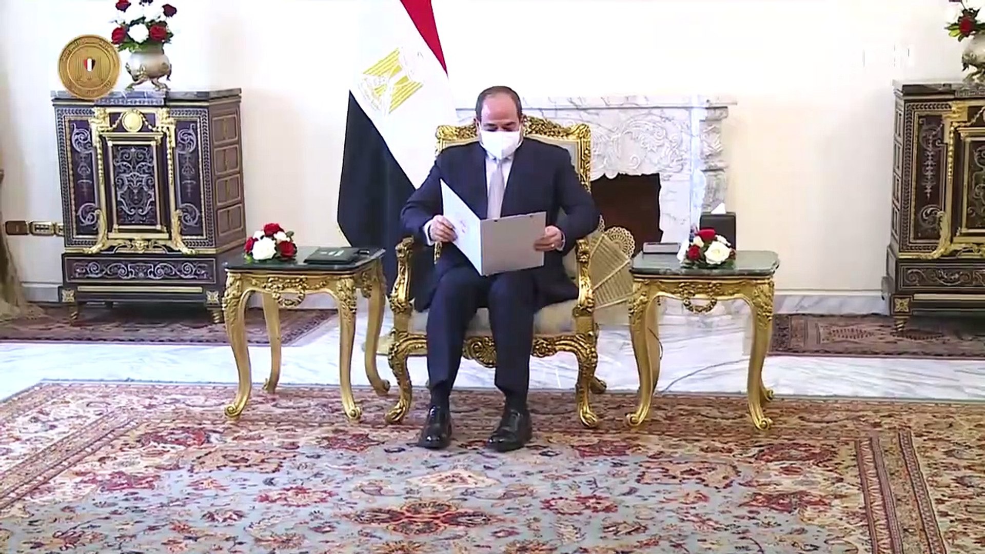 الرئيس يستقبل وزير الخارجية الكويتي يجتمع برئيس مجلس الوزراء ووزيري المالية  والصحة - فيديو Dailymotion