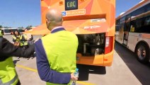 Hybrid smart bus hits Melbourne's streets