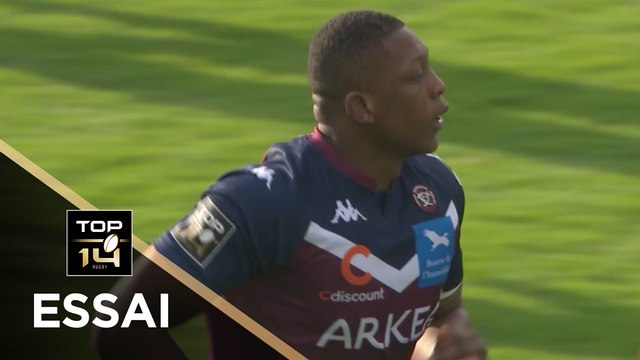 TOP 14 - Essai de Cameron WOKI (UBB) - Bordeaux-Bègles - Toulon - J13 - Saison 2020/2021