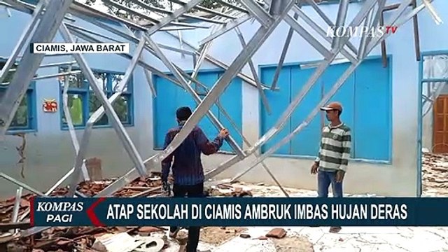 Hujan Deras dan Angin Kencang jadi Penyebab Ambruknya Atap Bangunan Sekolah