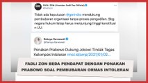 Fadli Zon Beda Pendapat dengan Ponakan Prabowo Soal Pembubaran Ormas