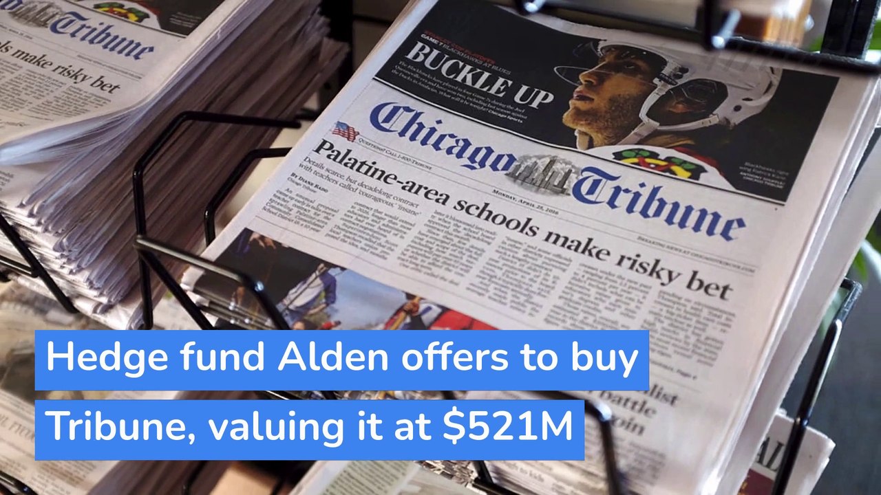 Hedge fund Alden offers to buy Tribune, valuing it at $521M, and other top stories in technology from January 03, 2021.