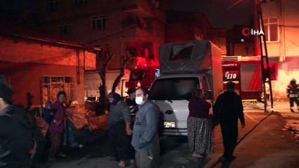 Ataşehir’de kısıtlama sabahına yangınla uyandılar