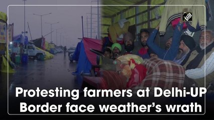 Protesting farmers at Delhi-UP border face weather’s wrath