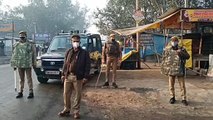 किसान आंदोलन को लेकर पुलिस अलर्ट, चप्पे चप्पे पर पुलिस तैनात