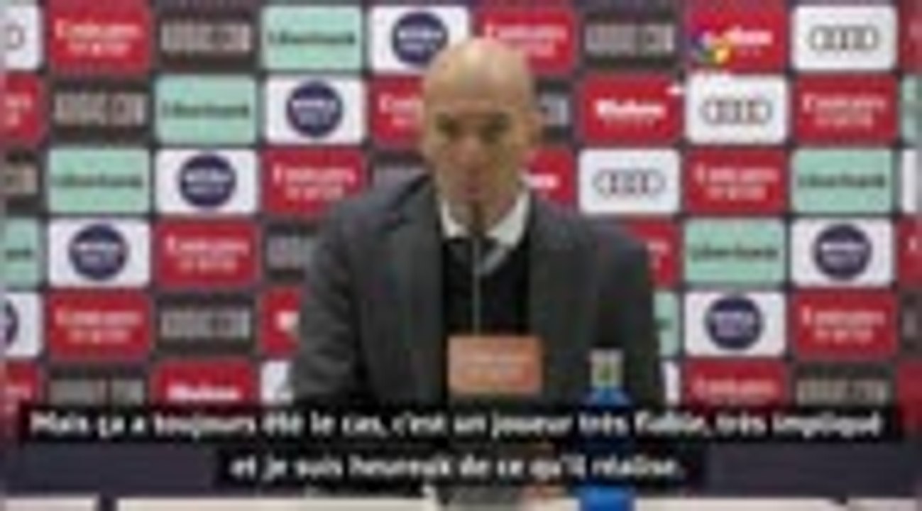 17e j. - Zidane : "Pas surpris par Vazquez"