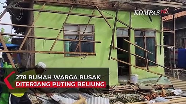 Angin Puting Beliung Rusak 278 Rumah Warga di Kabupaten Cirebon