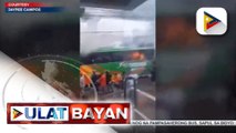 #UlatBayan | Bus sa Fairview, QC, nasunog; alitan sa pagitan ng konduktor at pasahero, naging sanhi ng sunog