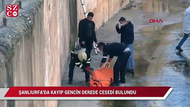Şanlıurfa'da, kayıp gencin derede cesedi bulundu