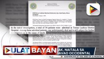 #UlatBayan | Diarrhea outbreak, naitala sa Jose Abad Santos, Davao Occidental
