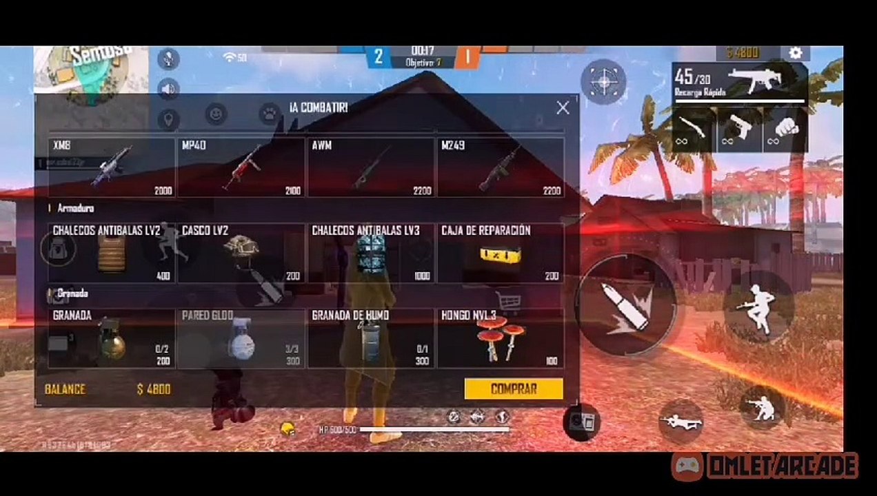 Jugando sala con un amigo