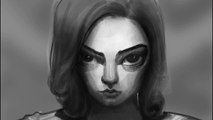 SPEED PAINTING - The Queen's Gambit (DRAWING) - Anya Taylor Joy
