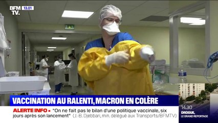 Covid-19: la colère d'Emmanuel Macron face à la lenteur de la campagne de vaccination en France
