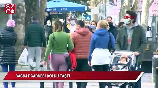 Sokağa çıkma kısıtlaması hiçe sayıldı? Bağdat Caddesi doldu taştı