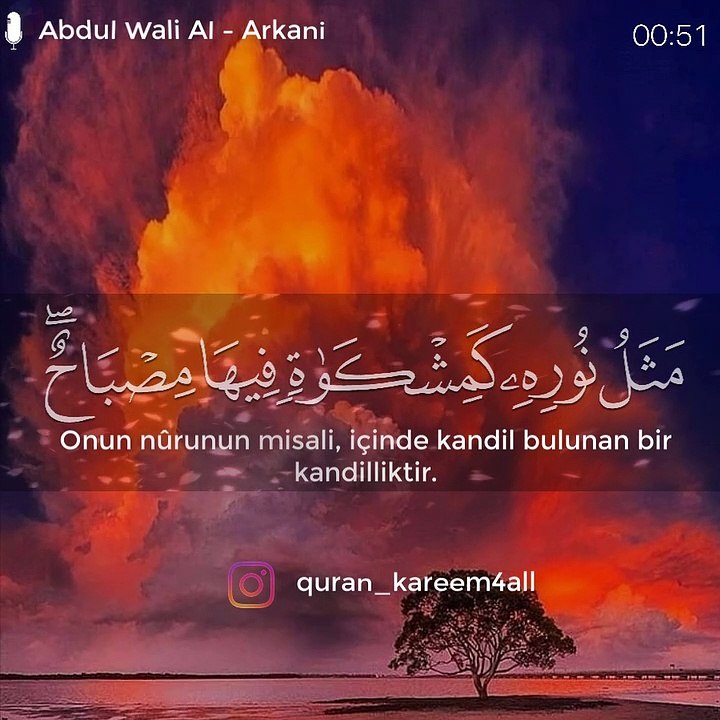 الله نور السماوات والارض - القارئ عبدالولي الأراكاني