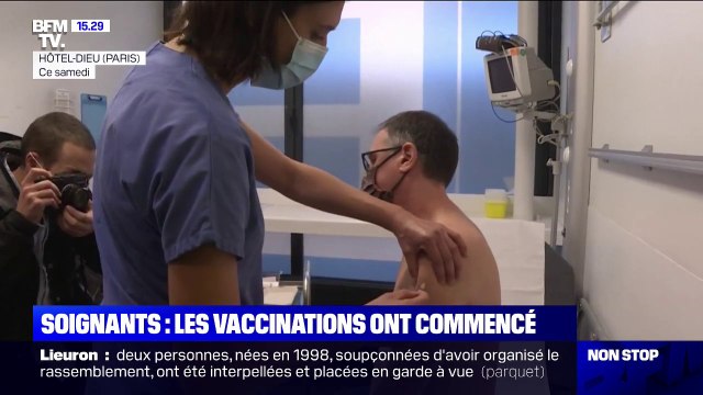 Covid-19: les vaccinations des soignants ont commencé