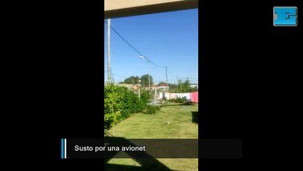 Susto en La Plata por una avioneta a bajo vuelo y a toda velocidad