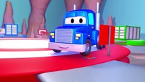 Carl le Camion Transformer et le Bateau à Car City | Dessin animé pour enfants