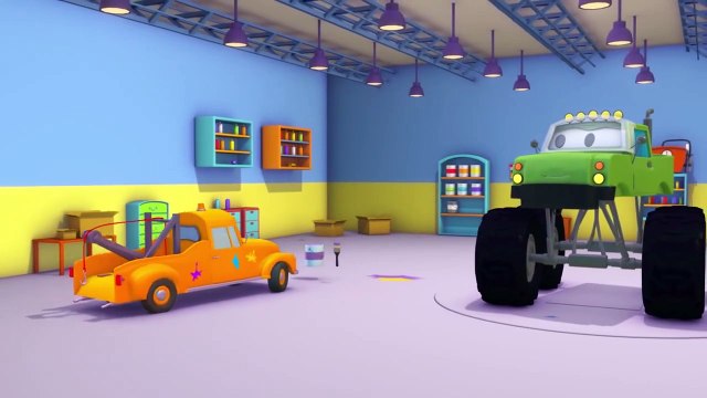 L'Atelier de Peinture de Tom la Dépanneuse : Marley est Hulk | Dessin animé pour enfants