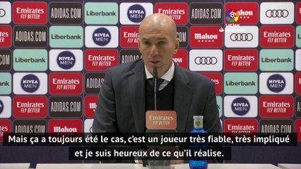 Zidane : "Ce que fais Lucas Vazquez, il le fait bien"