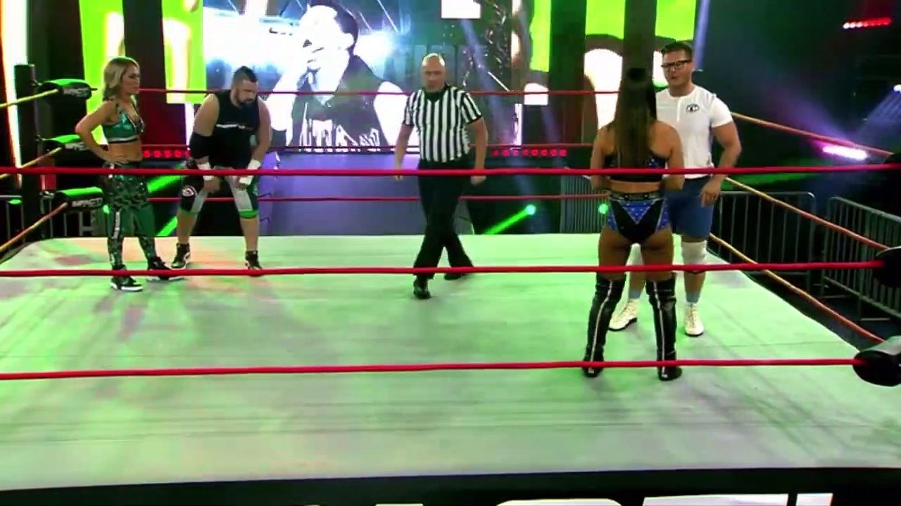 Impact Wrestling - Final Resolution 2020: Tenille Dashwood & Kaleb With A K Vs Eddie & Alisha Edwards.